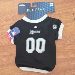 MLB Florida Marlins Pet Jersey Sz M Dog Shirt HUNTER Miami Baseball NWT